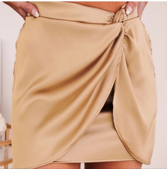 Blue Blush Dresses & Skirts - Elegant Tan Skirt
